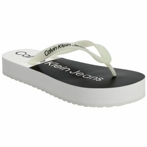 Calvin Klein BEACH SANDAL FLATFORM Női flip-flop papucs, fehér, méret