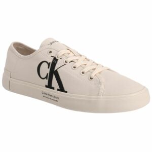 Calvin Klein VULC LOW OVERSIZED BRAND Rövid szárú férfi teniszcipő, bézs, méret