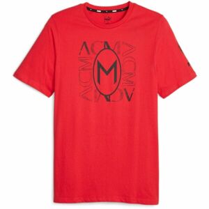 Puma ACM FTBLCORE GRAPHIC TEE Férfi póló, piros, méret