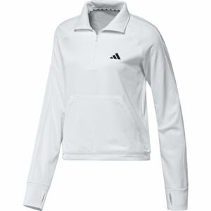 adidas GG 1/4 ZIP Női pulóver, fehér, méret