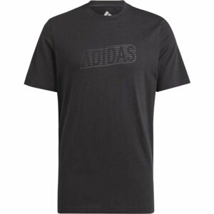 adidas BL PUFF TEE Férfi póló, fekete, méret