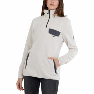 FUNDANGO VINONA FLEECE PULLOVER Női pulóver, fehér, méret