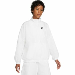 Nike NSW ESSNTL WR WVN JKT Női kabát futáshoz, fehér, méret
