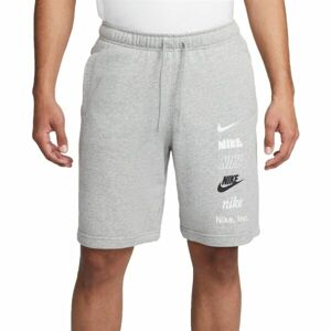 Nike CLUB+ FT SHORT MLOGO Férfi rövidnadrág, szürke, méret