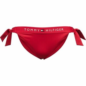 Tommy Hilfiger TH ORIGINAL-SIDE TIE CHEEKY BIKINI Női fürdőruha alsó, piros, méret