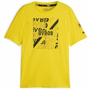 Puma BVB FTBLCORE GRAPHIC TEE Férfi póló, sárga, méret