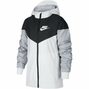 Nike SPORTSWEAR WINDRUNNER JACKET Gyerek átmeneti kabát, fehér, méret