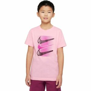 Nike NSW TEE CORE BRANDMARK 4 Gyerek póló, rózsaszín, méret