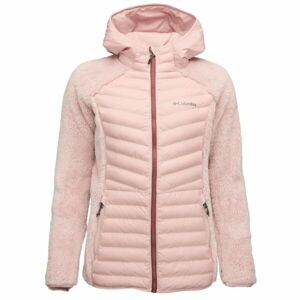Columbia POWDER LITE SHERPA HYBRID FULL ZIP Női kabát, rózsaszín, méret