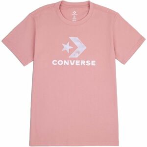 Converse SEASONAL STAR CHEVRON SS TEE Női póló, rózsaszín, méret