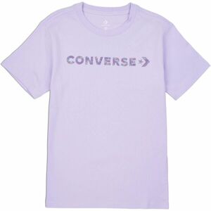 Converse WORDMARK SS TEE Női póló, lila, méret