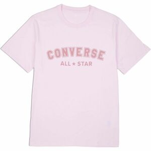 Converse CLASSIC FIT ALL STAR SINGLE SCREEN PRINT TEE Uniszex póló, rózsaszín, méret