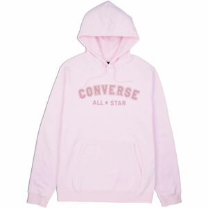 Converse CLASSIC FIT ALL STAR SINGLE SCREEN PRINT HOODIE BB Uniszex pulóver, rózsaszín, méret