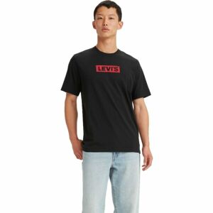 Levi's® SS RELAXED FIT TEE BOXTAB Férfi póló, fekete, méret