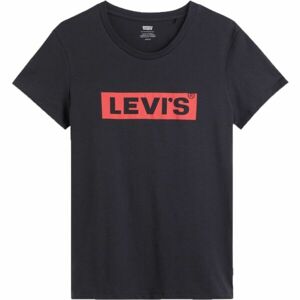 Levi's® THE PERFECT TEE BOX TAB 2.2 Női póló, fekete, méret