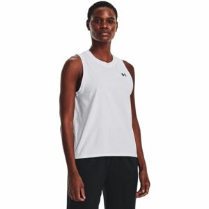 Under Armour UA ESSENTIAL CTTN STRCH TANK Női top, fehér, méret