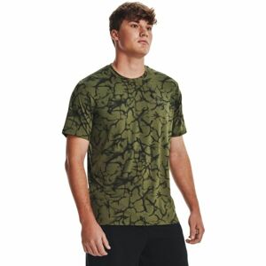 Under Armour UA RUSH ENERGY PRINT SS Férfi funkcionális felső, khaki, méret