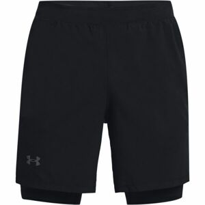 Under Armour UA LAUNCH 7'' 2-IN-1 SHORT Férfi rövidnadrág futáshoz, fekete, méret