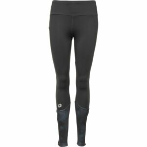 Lotto RUNNING W II LEGGINGS PRT 2 Női leggings futáshoz, sötétszürke, méret