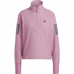 adidas OTR 1/2 ZIP W Női póló futáshoz, lila, méret