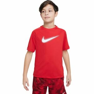Nike DF MULTI+ SS TOP HBR Fiú póló, piros, méret