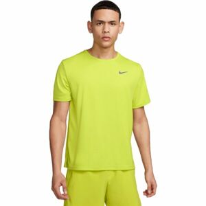 Nike NK DF UV MILER SS Férfi póló edzéshez, fényvisszaverő neon, méret
