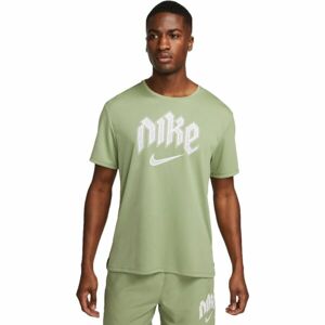 Nike DF RUN DVN MILER SS Férfi póló, világoszöld, méret
