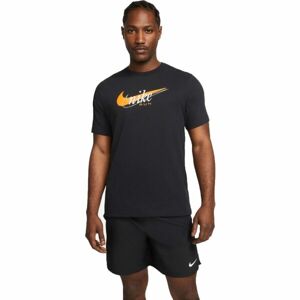 Nike NK DF TEE HERITAGE Férfi póló, fekete, méret
