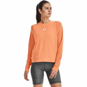 Under Armour RIVAL TERRY CREW Női pulóver, narancssárga, méret