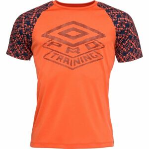 Umbro PRO TRAINING ACTIVE GRAPHIC Férfi edzőpóló, narancssárga, méret