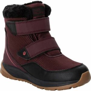 Jack Wolfskin POLAR WOLF TEXAPORE MID VC K Gyerek téli cipő, bordó, méret