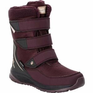 Jack Wolfskin POLAR BOOT TEXAPORE HIGH VC K Gyerek téli cipő, bordó, méret