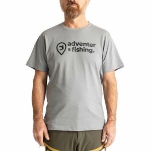 ADVENTER & FISHING COTTON SHIRT TITANIUM Férfi póló, szürke, méret