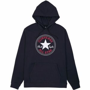 Converse STANDARD FIT CENTER FRONT LARGE CHUCK PATCH CORE PO HOODIE B Férfi pulóver, fekete, méret