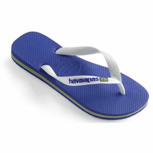 HAVAIANAS BRASIL LOGO Uniszex flip-flop papucs, kék, méret 43/44