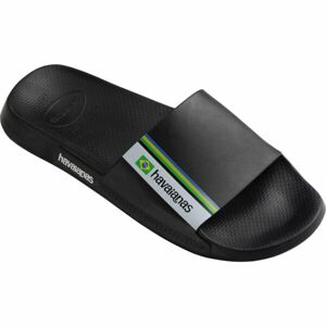 HAVAIANAS SLIDE BRASIL Uniszex papucs, fekete, méret 41/42