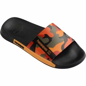 HAVAIANAS SLIDE PRINT Uniszex papucs, fekete, méret 41/42