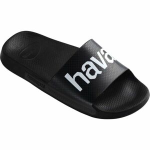 HAVAIANAS SLIDE CLASSIC LOGO MANIA Uniszex papucs, fekete, méret 35/36