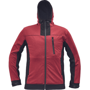 CERVA HUYER SOFTSHELL Férfi softshell kabát, piros, méret