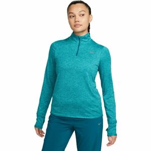 Nike SWIFT ELMNT DF UV HZ TOP Női pulóver edzéshez, türkiz, méret