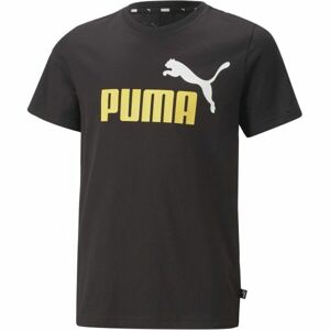 Puma ESS + 2 COL LOGO TEE Fiú póló, fekete, méret