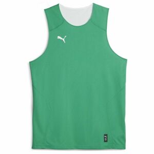 Puma HOOPS TEAM REVERSE PRACTICE JERSEY Férfi kosárlabda mez, zöld, méret