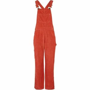 O'Neill CORD DUNGAREE Női kantáros nadrág, piros, méret