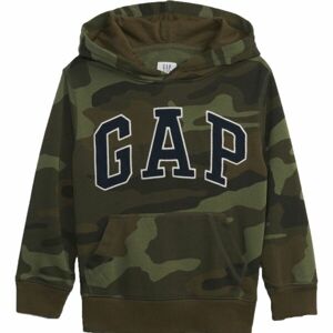 GAP V-FRC FT NEW CAMPUS LOGO HOOD CAMO Fiú pulóver, khaki, méret