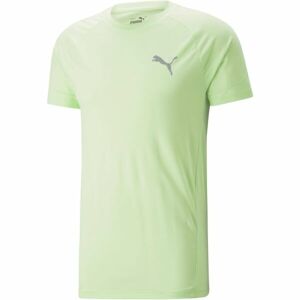 Puma EVOSTRIPE TEE Férfi póló sportoláshoz, világoszöld, méret