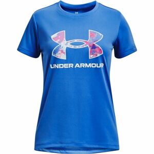 Under Armour TECH SOLID PRINT FILL BL SSC Lány póló, kék, méret