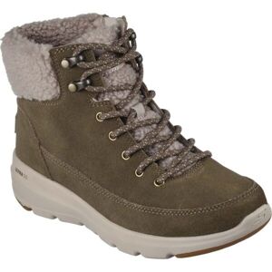 Skechers GLACIAL ULTRA - WOODLANDS Női téli cipő, khaki, méret