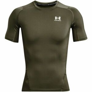 Under Armour HG ARMOUR COMP SS Férfi póló, khaki, méret