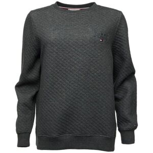 Tommy Hilfiger QUILTED TRACK TOP Női pulóver, sötétszürke, méret