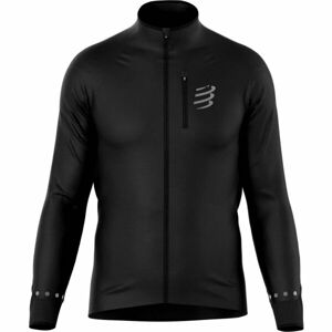 Compressport HURRICANE WINDPROOF M Férfi széldzseki, fekete, méret